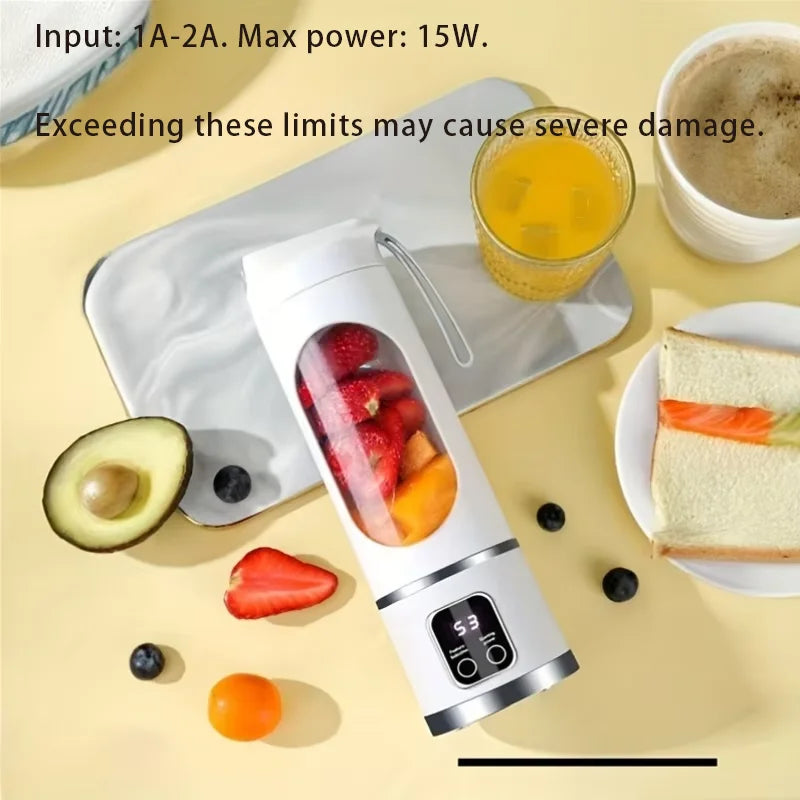 Minilicuadora y extractor de jugo portátil recargable por USB
