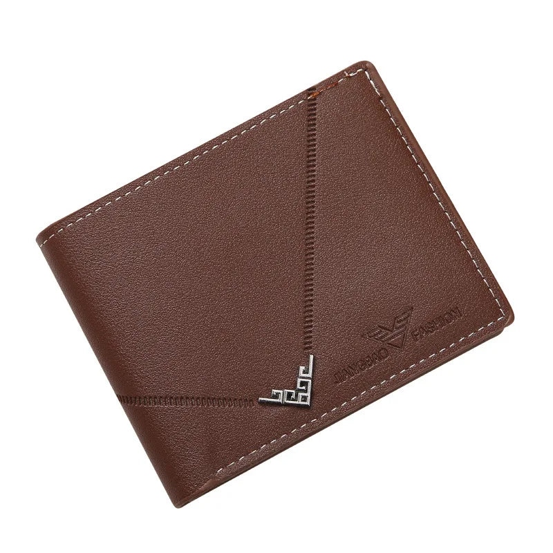 Clip de tarjeta de cuero con textura Lychee para hombre