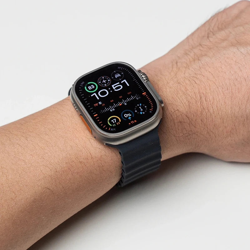Correa Ocean de Silicón para Apple Watch Series y Ultra