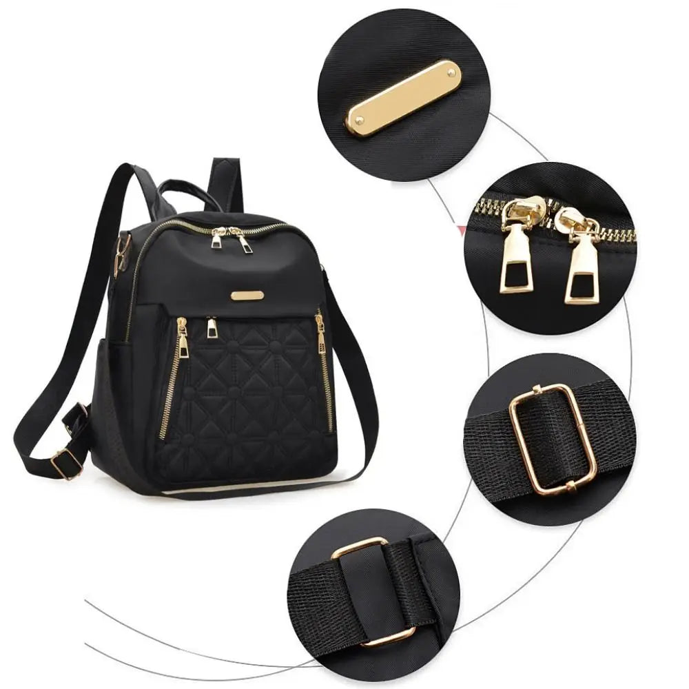 Mochila de lujo Simple de tela Oxford,