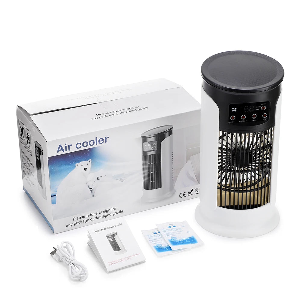 Ventilador doméstico 3 en 1, aire acondicionado portátil, y enfriador de aire de 6 velocidades