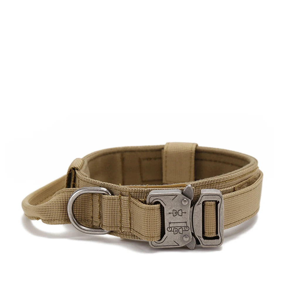 Collar y Correa Táctica Reflectante para Perros Grandes