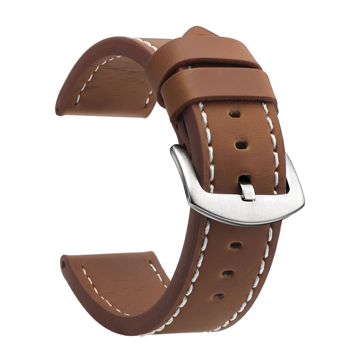 Correa Vintage de Piel SAMCO para Reloj con Hebilla de Acero inoxidable