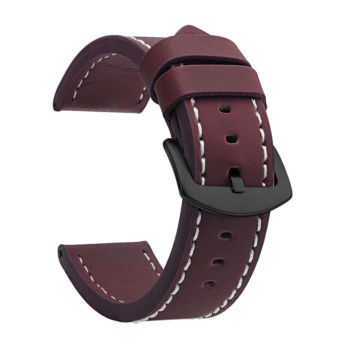 Correa Vintage de Piel SAMCO para Reloj con Hebilla de Acero inoxidable