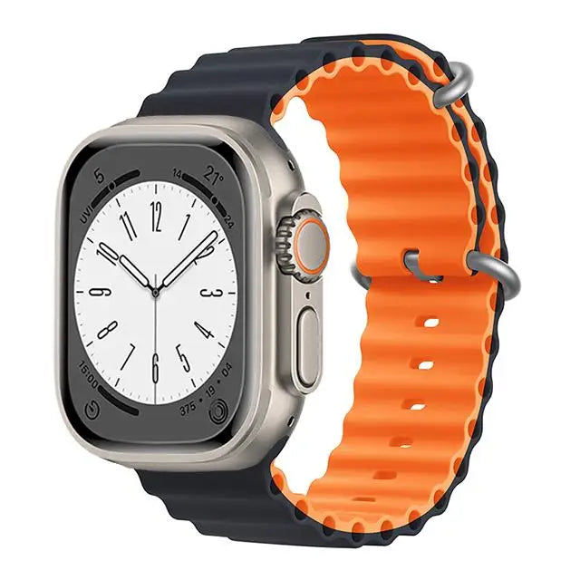 Correa Ocean de Silicón para Apple Watch Series y Ultra