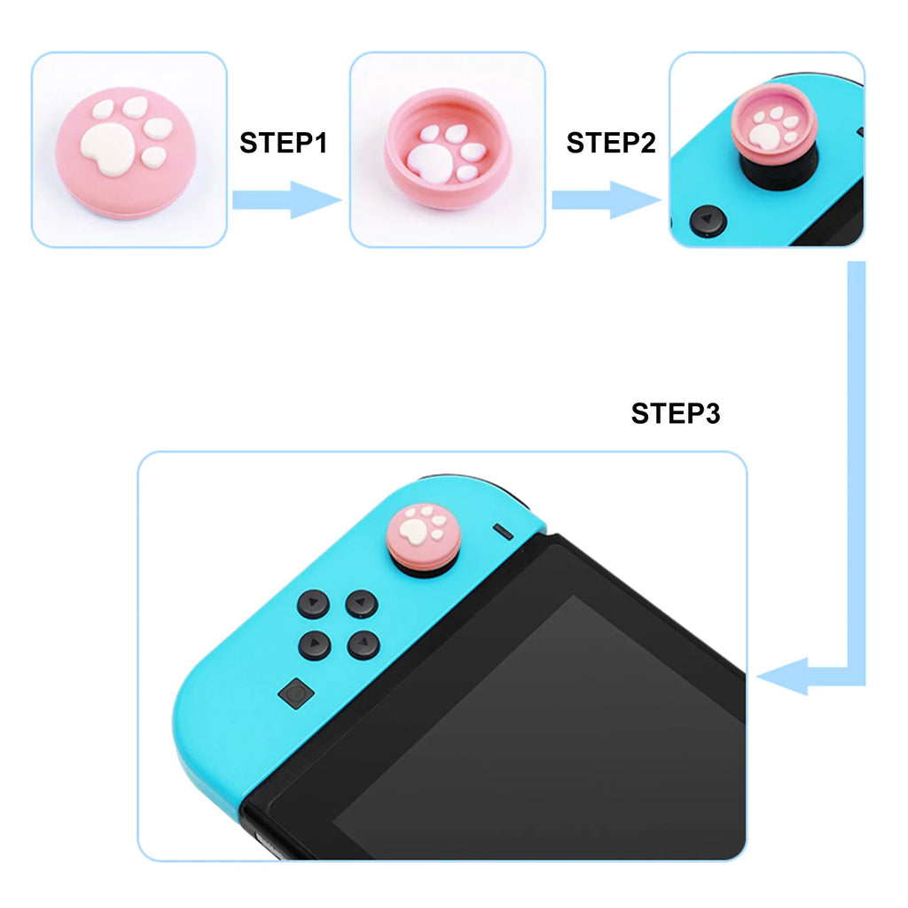 Fundas de Joystick huellas de gatito