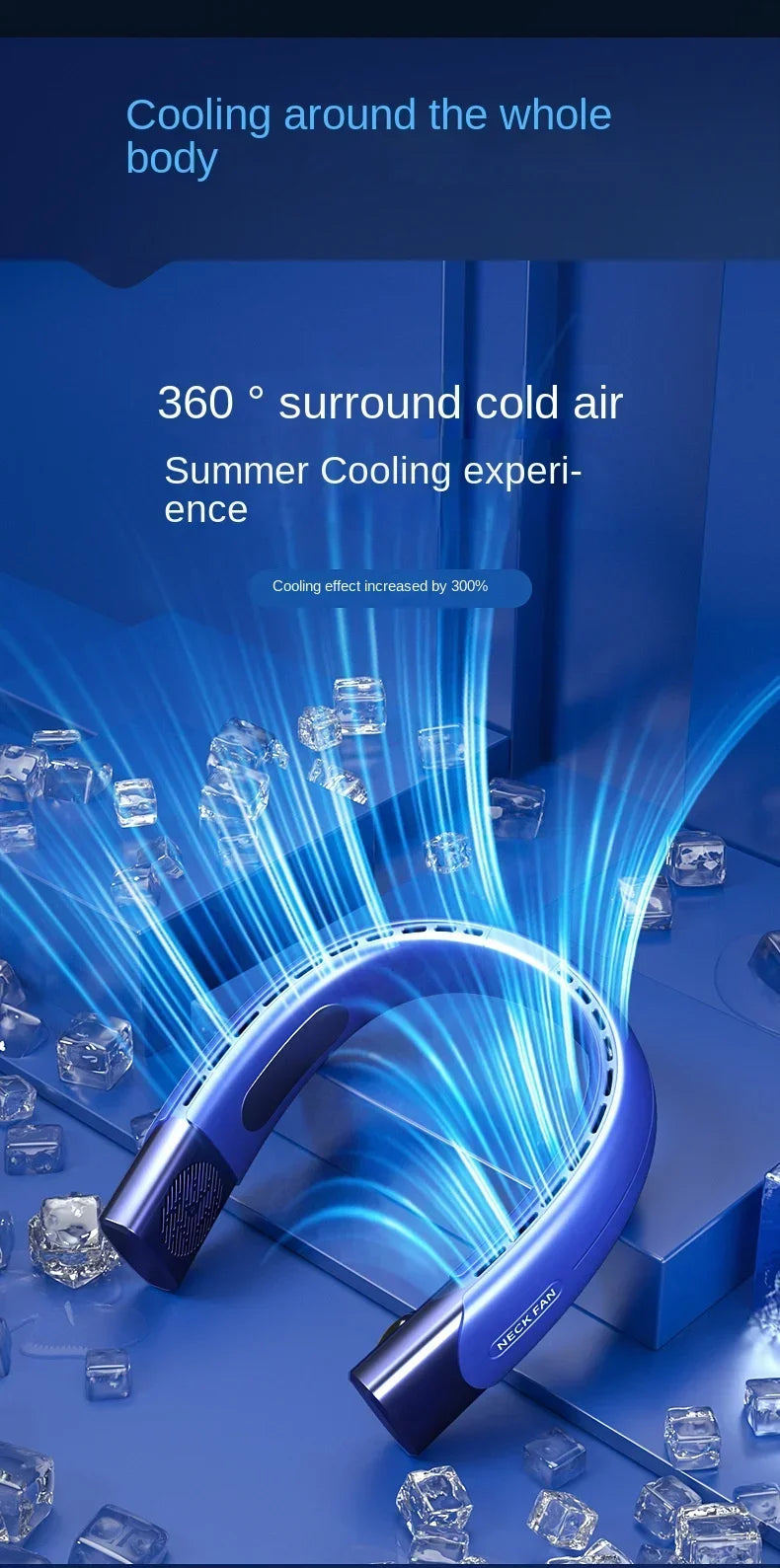 Ventilador de cuello de 5 velocidades