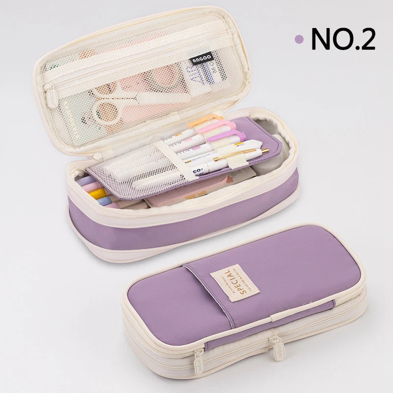 Estuche de Lápices Doble Capa para Niñas