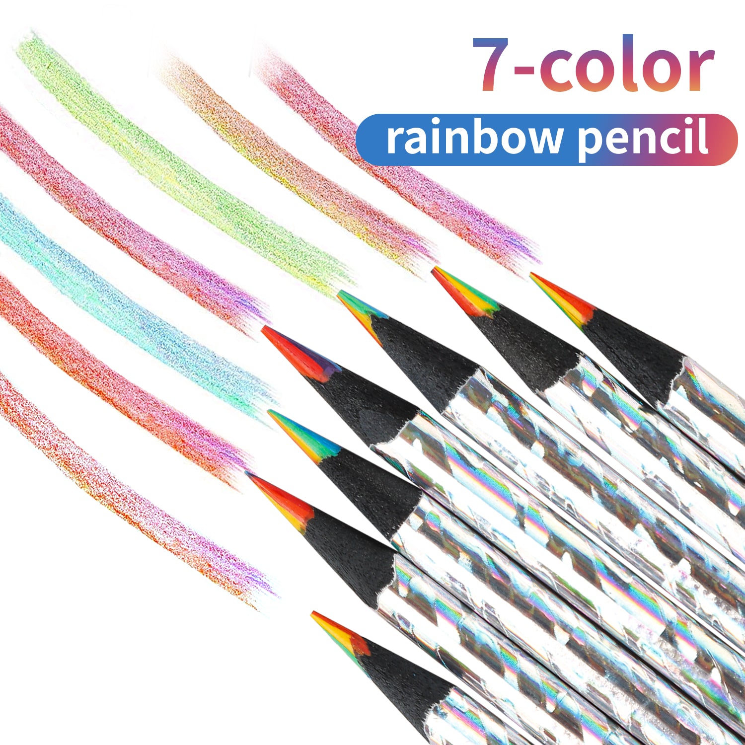 Kit de Lápices Arcoíris para Dibujo y Arte