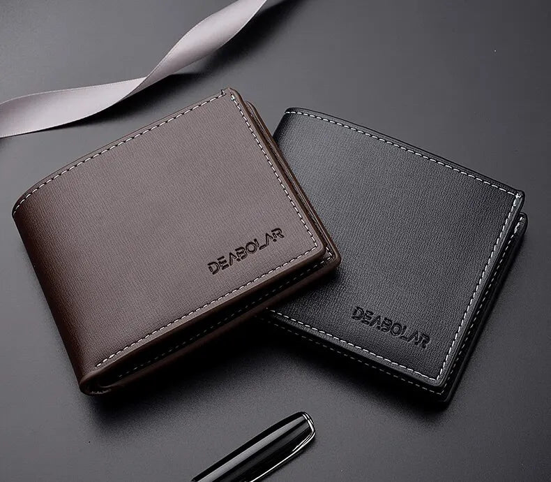 Cartera de cuero para hombre elegante