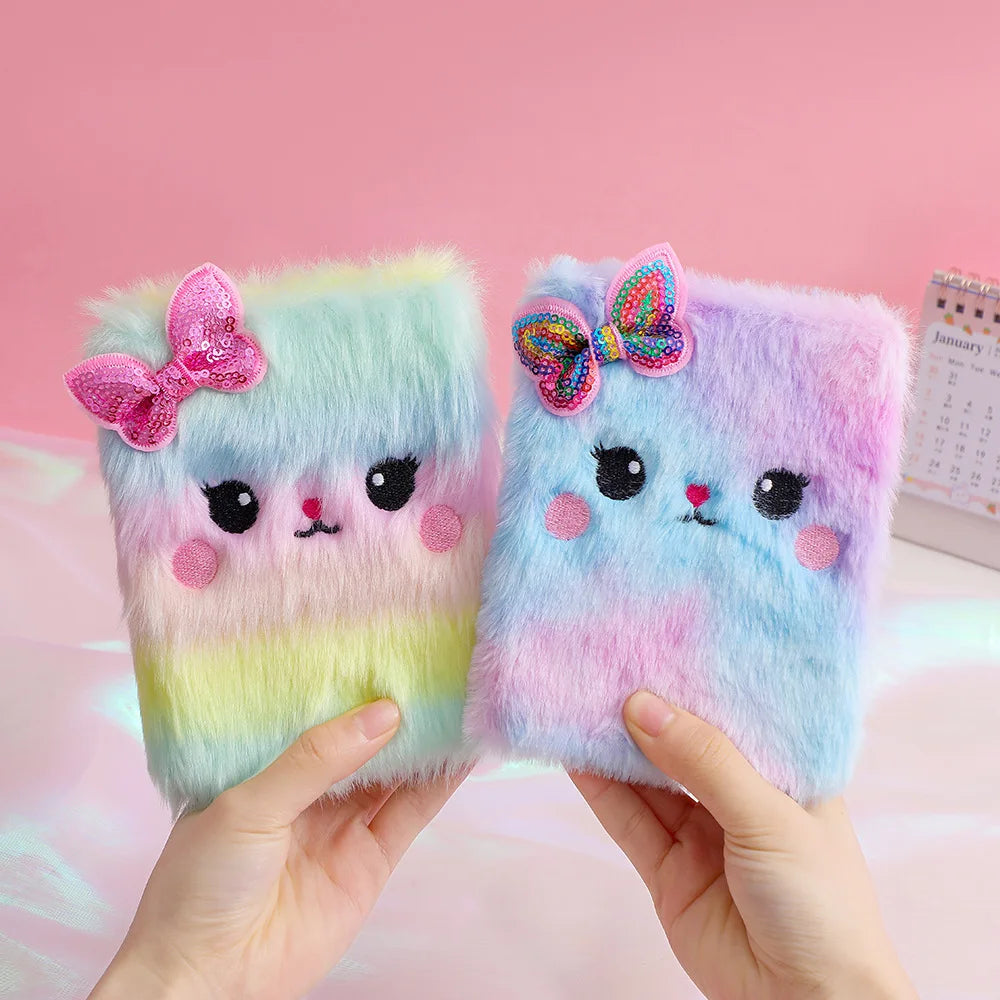 Libreta de Gato de Felpa para Regalo