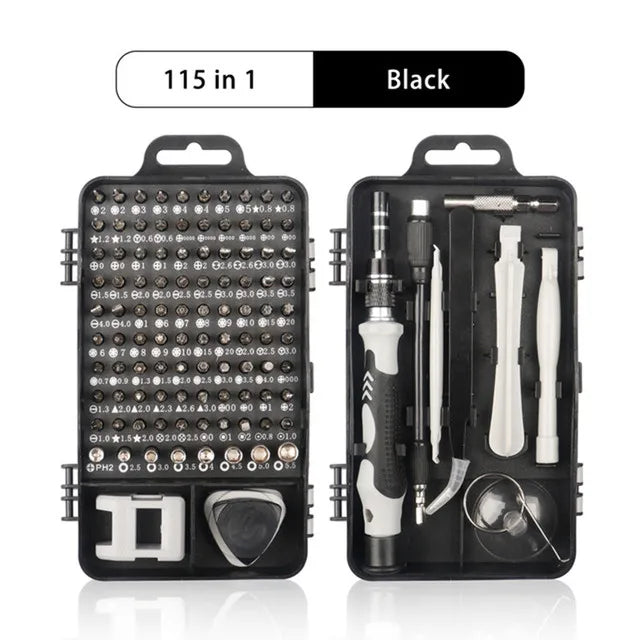 Kit de Destornilladores Magnéticos de Precisión 25/115/135/140 en 1