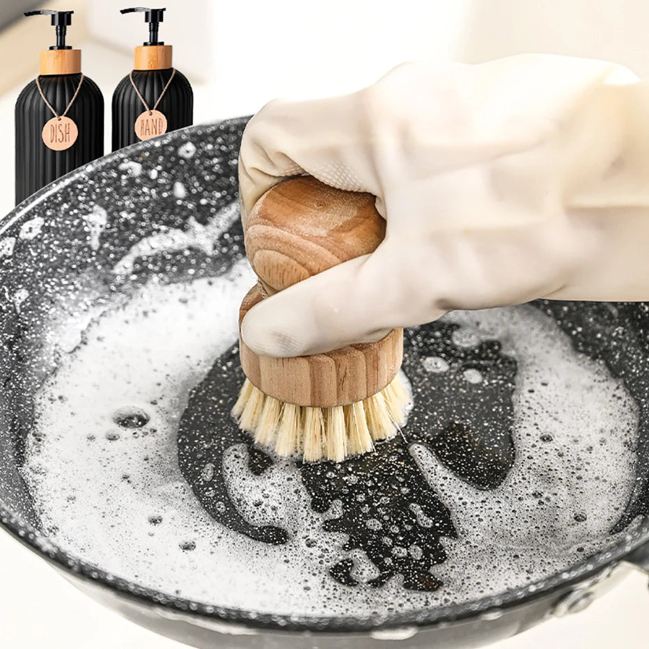 Set de Dispensadores de Jabón Negro para Cocina