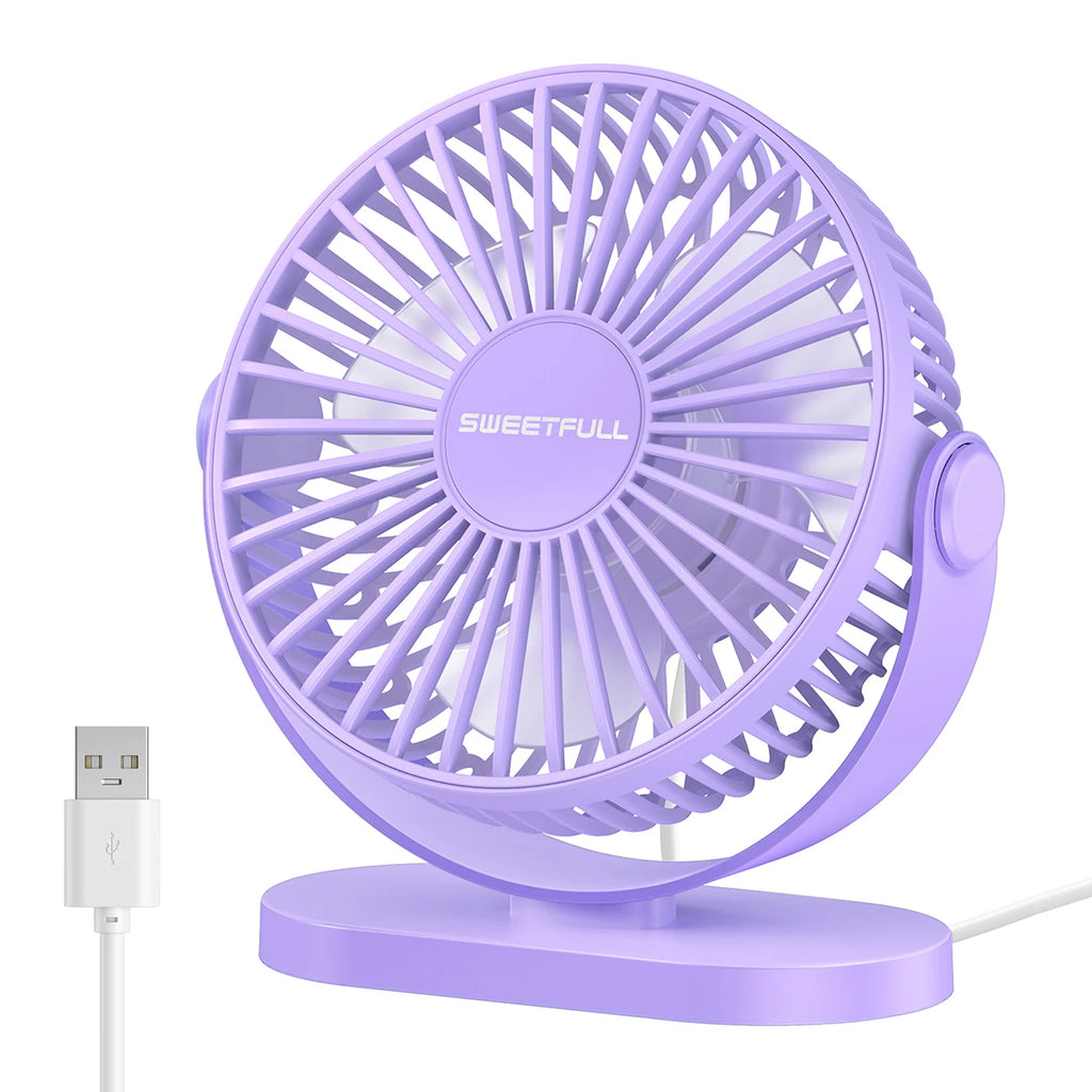 Mini ventilador eléctrico montado en la pared de escritorio