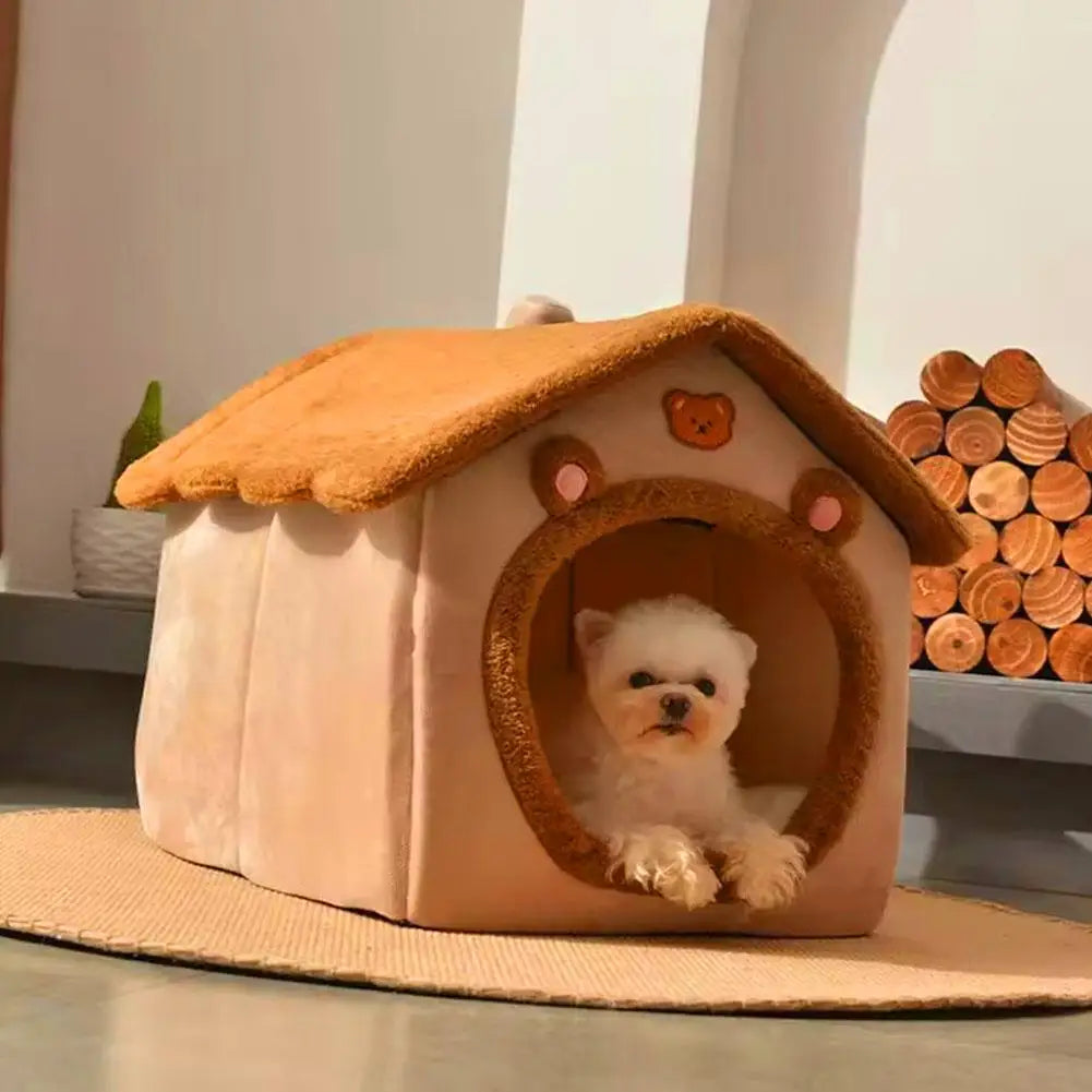 Casa cálida gruesa para mascotas