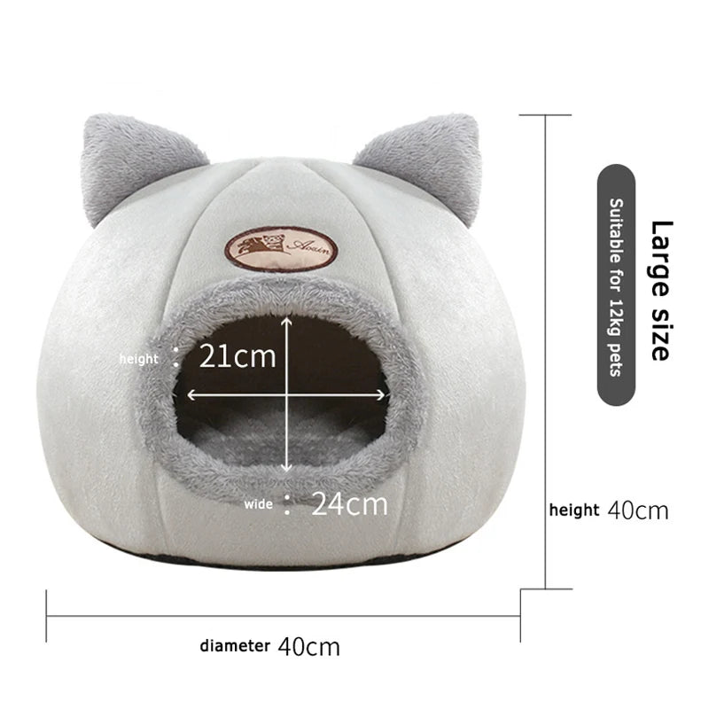 Cama para gatos a prueba de frío y cálido para invierno