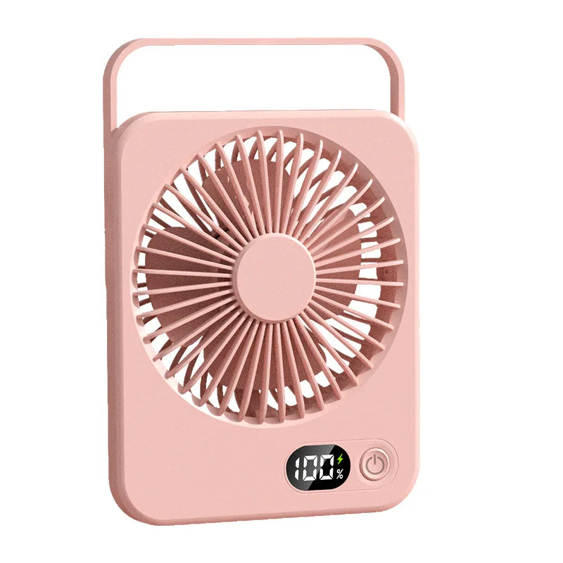 Ventilador de Escritorio Portátil, Ventilador Recargable USB 180 °