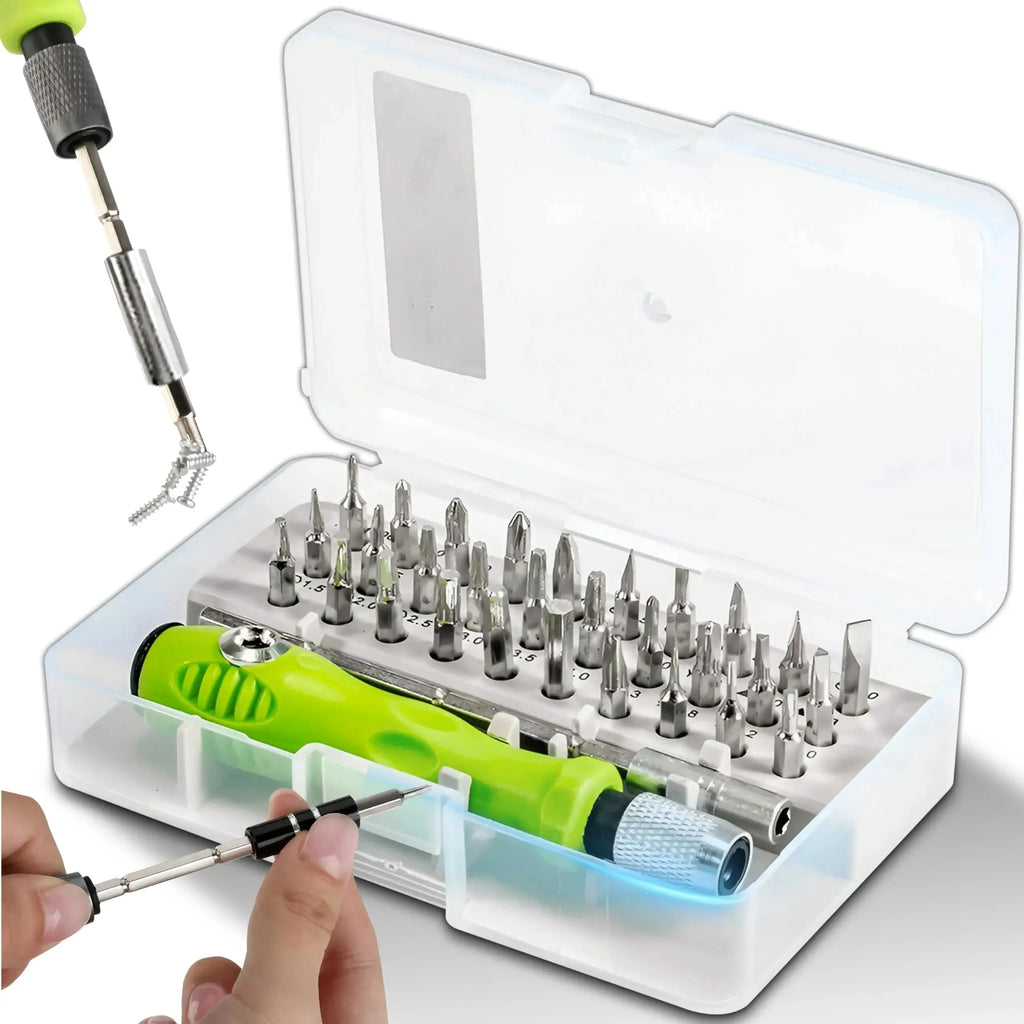 Kit de Destornilladores de Precisión 32 en 1 Magnético Multifuncional