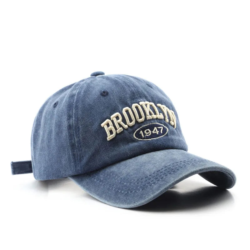 Gorras de béisbol Retro brooklyn Bordado de letras
