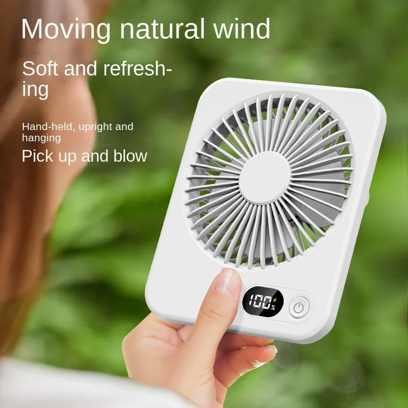 Ventilador de Escritorio Portátil, Ventilador Recargable USB 180 °