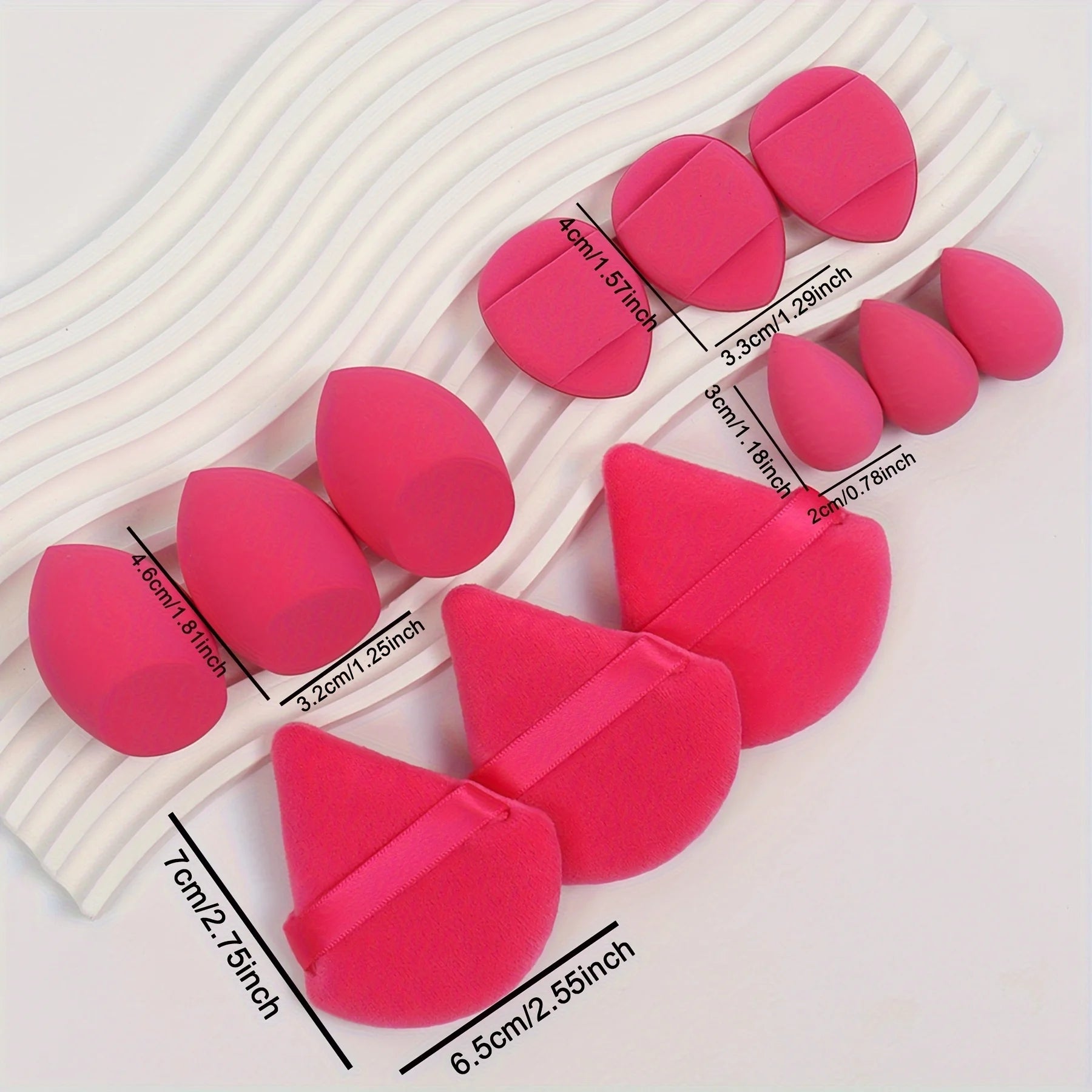 Set de Esponjas de Maquillaje 12 Piezas Multiusos