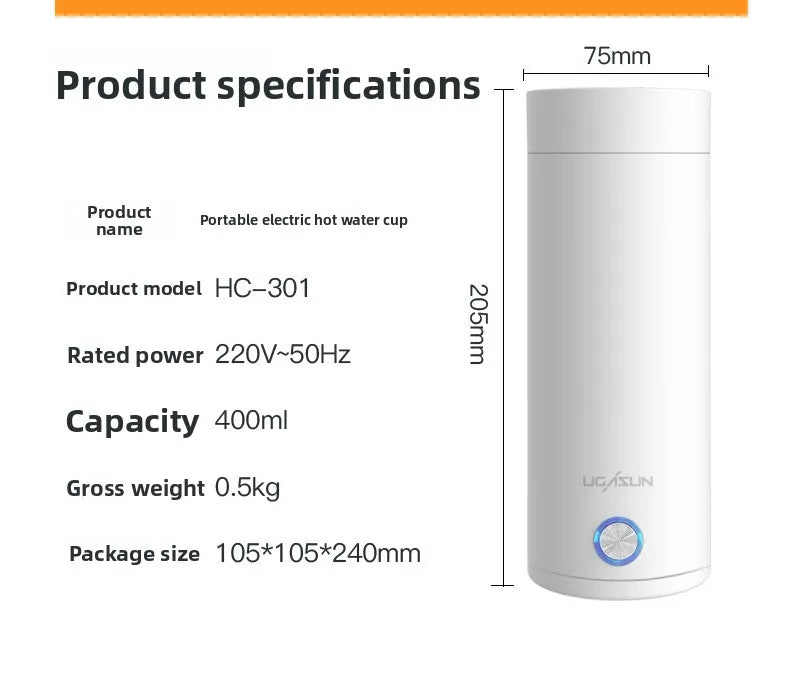 Mini Hervidor Eléctrico Portátil 220V