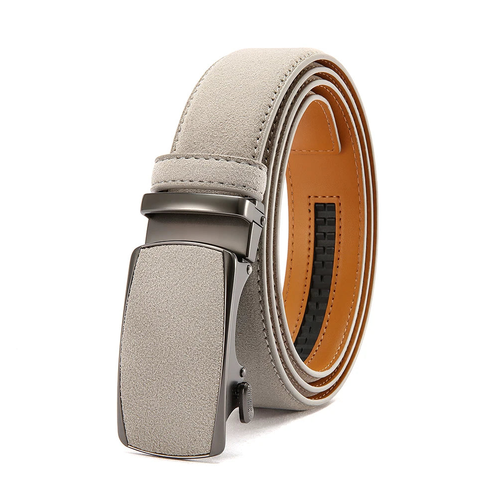 Cinturón de Piel para Hombre con Hebilla Automática Premium