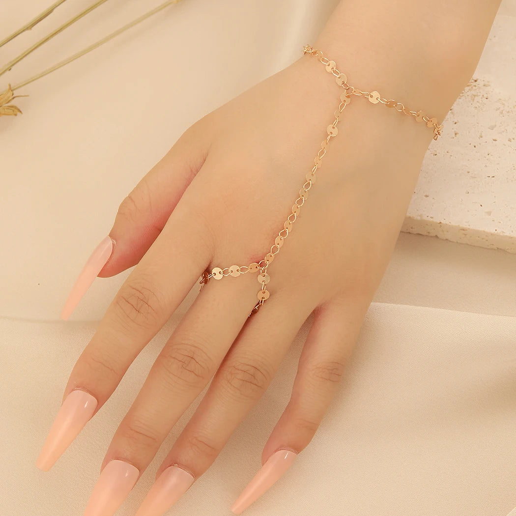 Pulsera Bohemia de Cristal Azul Vintage para Mujer