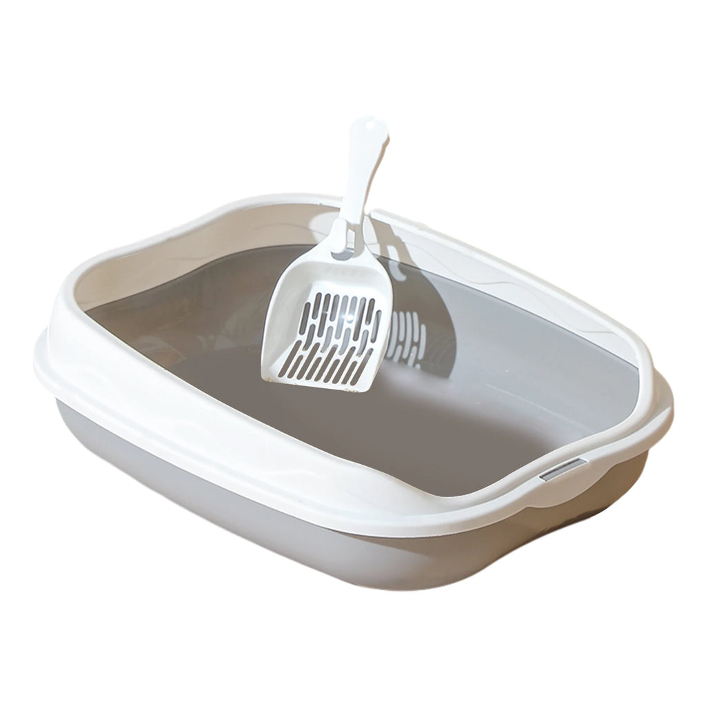 Caja de arena semicerrada para gatitos