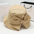 Sombrero de cubo con lazo grande para mujer,
