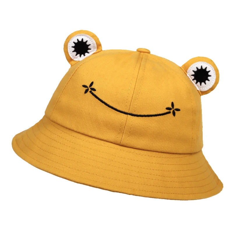 Sombrero de cubo de rana para mujer