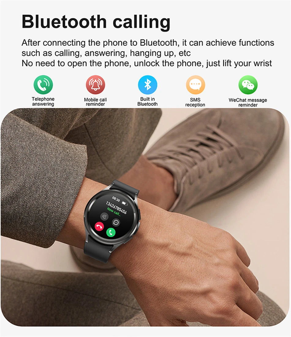 Smartwatch Deportivo 2025 para Hombre con Pantalla AMOLED e IP68