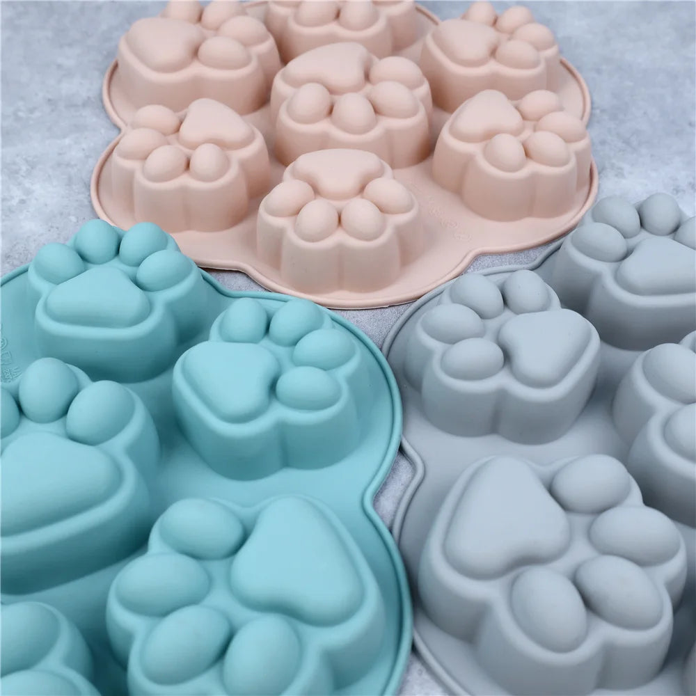 Molde de Patita de Gatito para Repostería