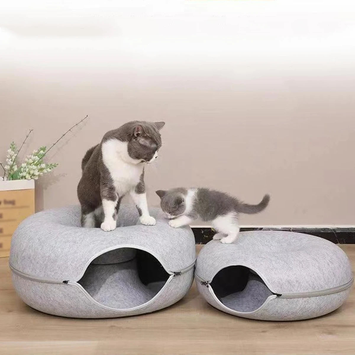 Túnel B Donut para gatos, túnel interactivo