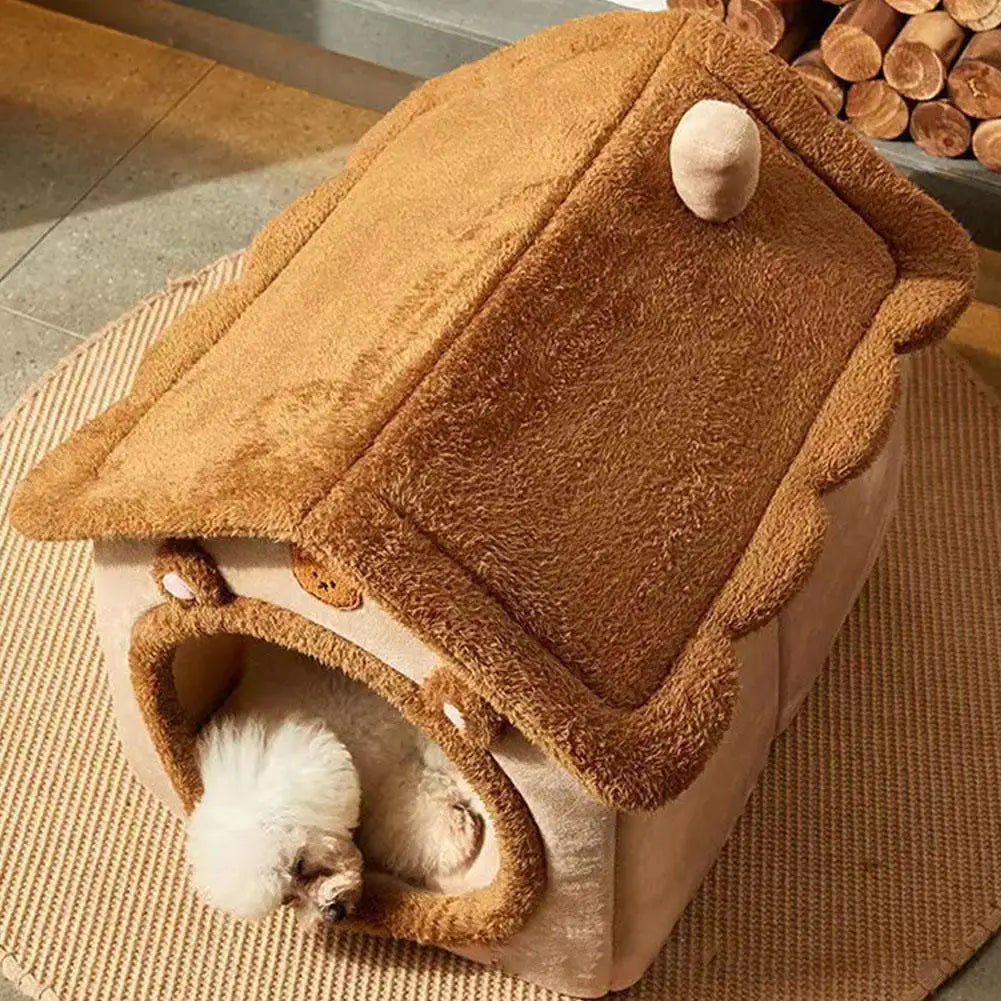 Casa cálida gruesa para mascotas