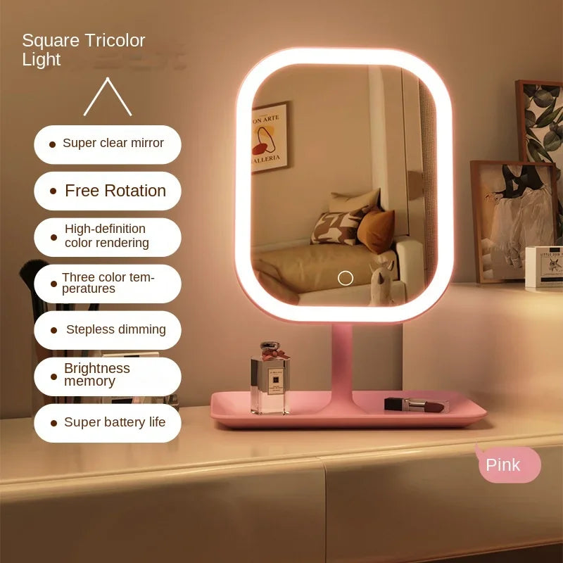 Espejo Tocador LED 3 Colores con Sensor Touch