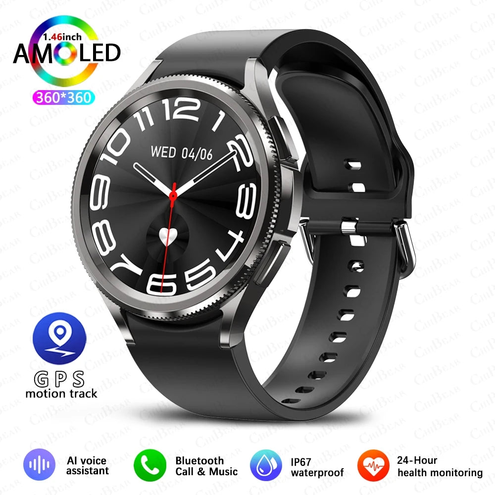 Smartwatch Deportivo 2025 para Hombre con Pantalla AMOLED e IP68