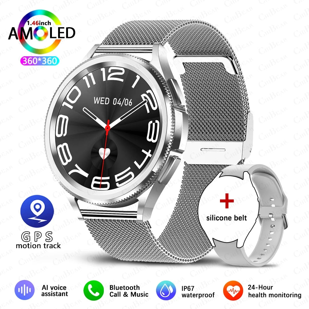 Smartwatch Deportivo 2025 para Hombre con Pantalla AMOLED e IP68