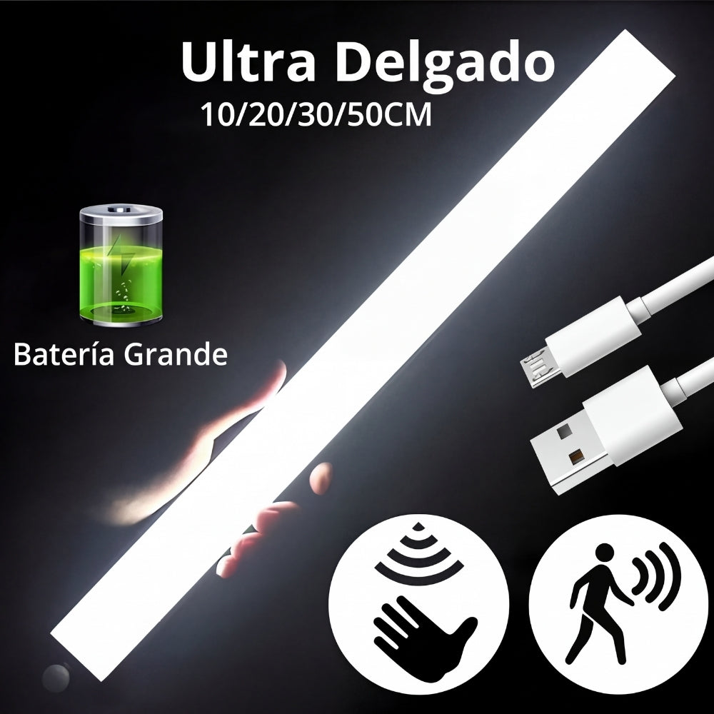 Luz LED con Sensor de Movimiento Recargable USB